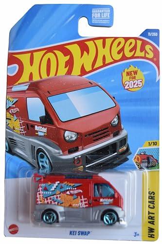 Hot Wheels Kei Swap HW Art Cars 1:64 rojo miniatura 1