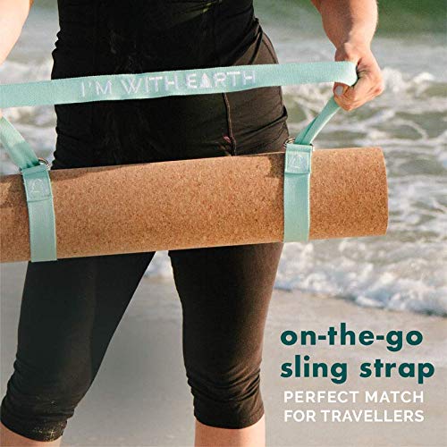 Gurus Adjustable Vine Sling Yoga Strap For Stretching, Yoga Mat Sling Carrier, Dark Green #TOP5