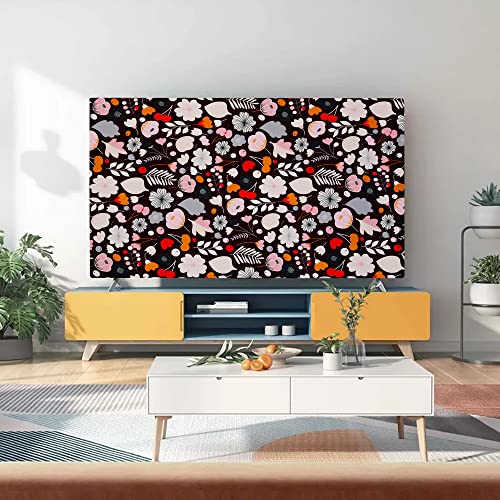 Image of Glassiano Marigold Dustproof Printed 55 inch LED TV Cover Screen Protector Compatible for All Models, Print 06