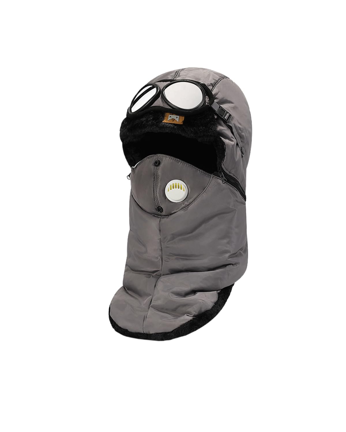 Men Women Windproof Full Cover Balaclava with Glasses Mask Winter Thermal Thick Ski Cap Camping Hunting Trapper Hat