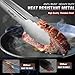 Walfos tongs for cooking, All Metal Kitchen Tongs 600℉ Heat Resistant, Heavy Duty Locking Tongs 2-piece 12 Inch