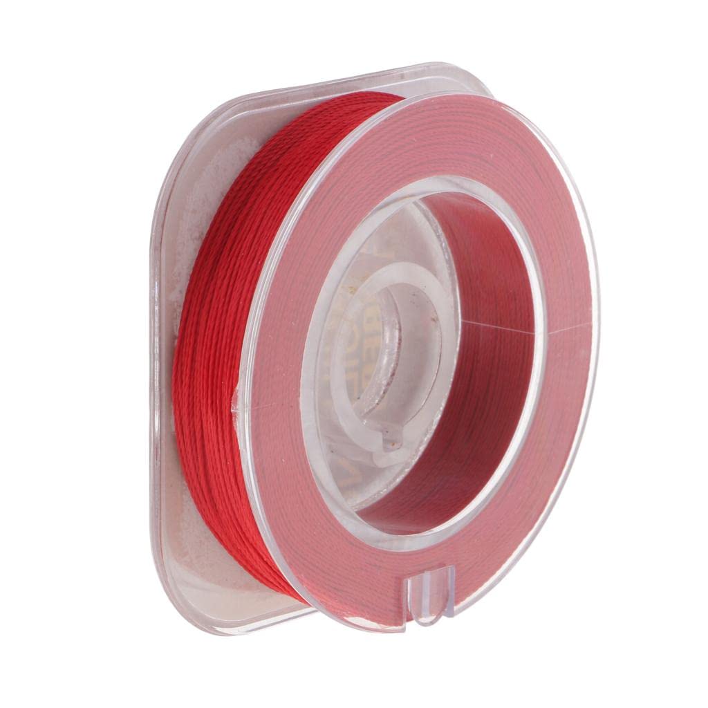 Anneau de Guidage de Canne à Wrap Line Thread 55 Yds Rod Building Thread - Rouge, 50m, Rouge, 50m