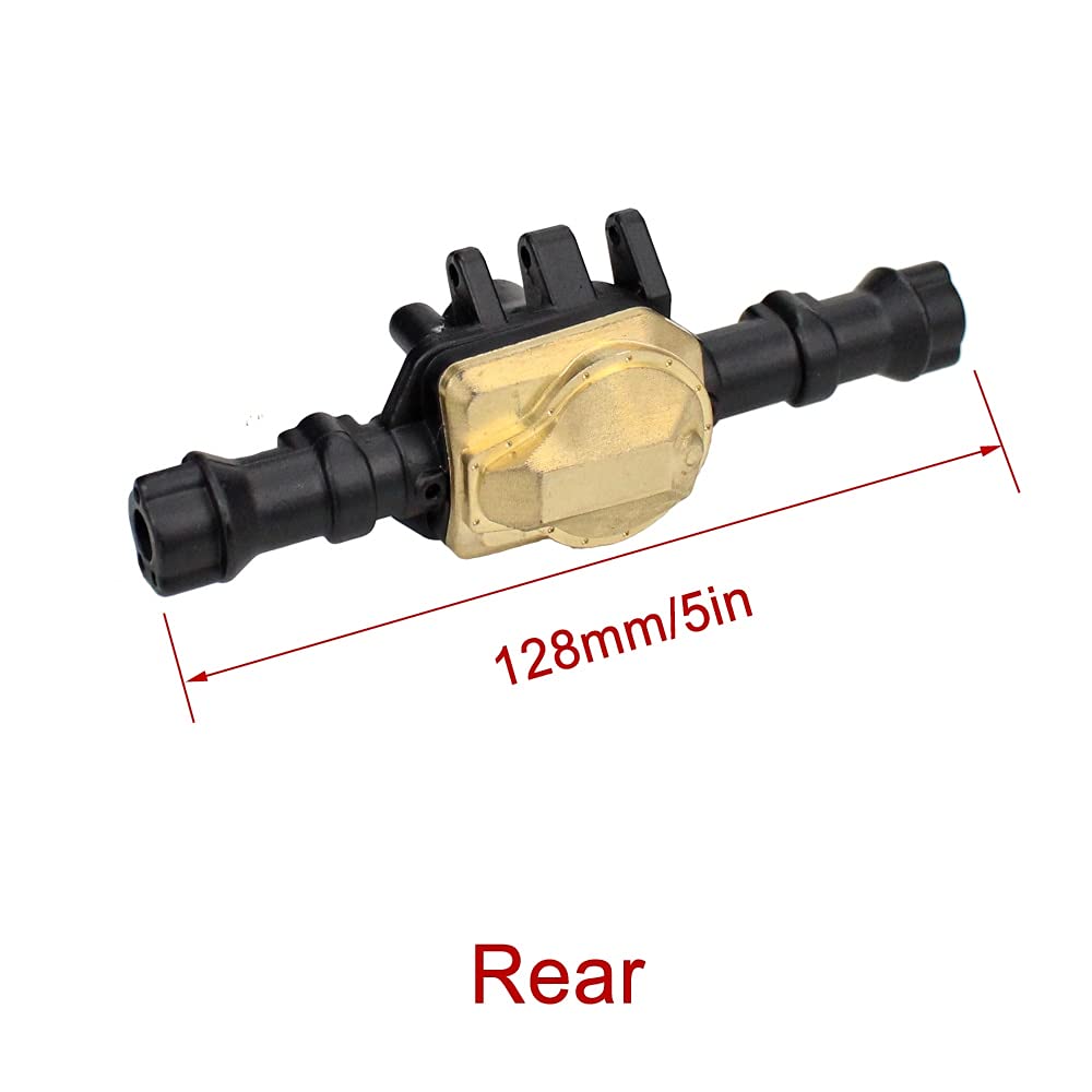 RC-Zubehör Vorne &Achsgehäuse aus Messing hinten for 1/10 RC Crawler Traxxas TRX-4 & amp;TRX4 Bronco Upgrade-Teile Einfach zu installieren
