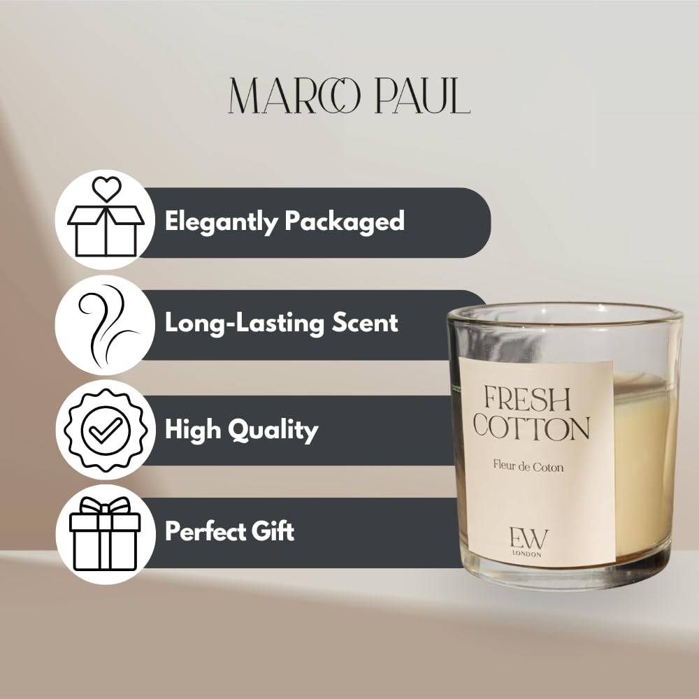 Marco Paul 20 Lumini Profumati Alla Vaniglia – 8 Ore Di Combustione – Candele Da Tè Bianche Per Relax E Home Decor