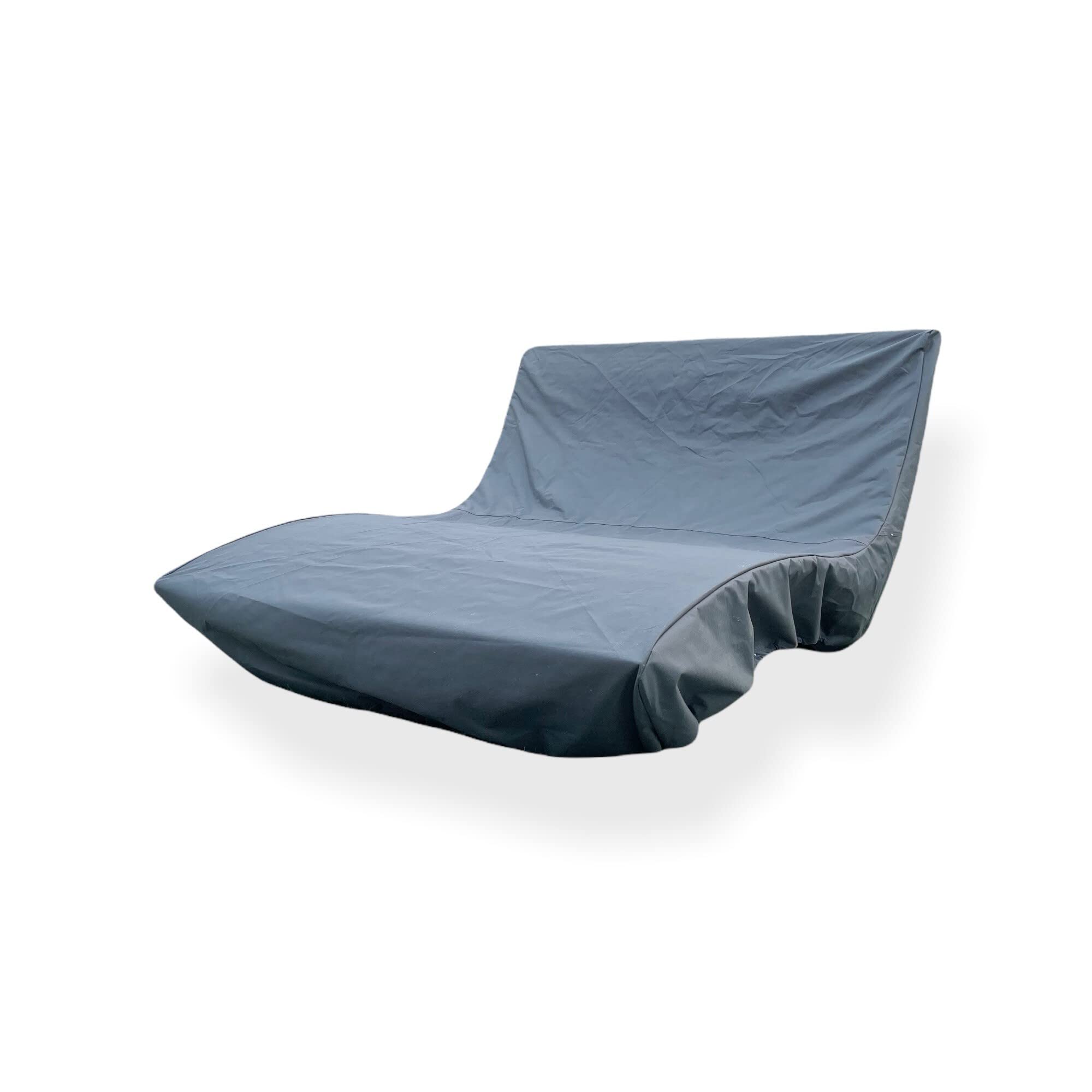 Waldsofa Swing mit Auflage + Schutzhülle, Lärche, 360° drehbar, für 2-3 Personen, Sonnenliege, Wellenliege, Relaxliege, Himmelsliege, Liege für den Garten