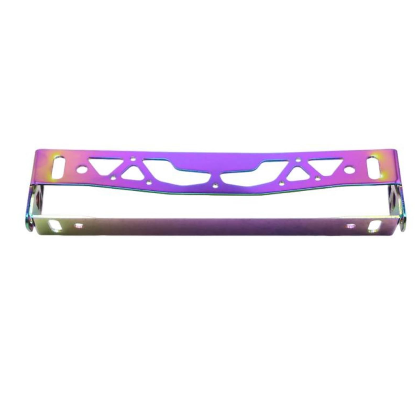 Cutout Brackets Adjustable License Plate Frame Mounting Holes Tilting License Plate Frame Rigid Vehicle Accessory Slim, Multicolor-image-8
