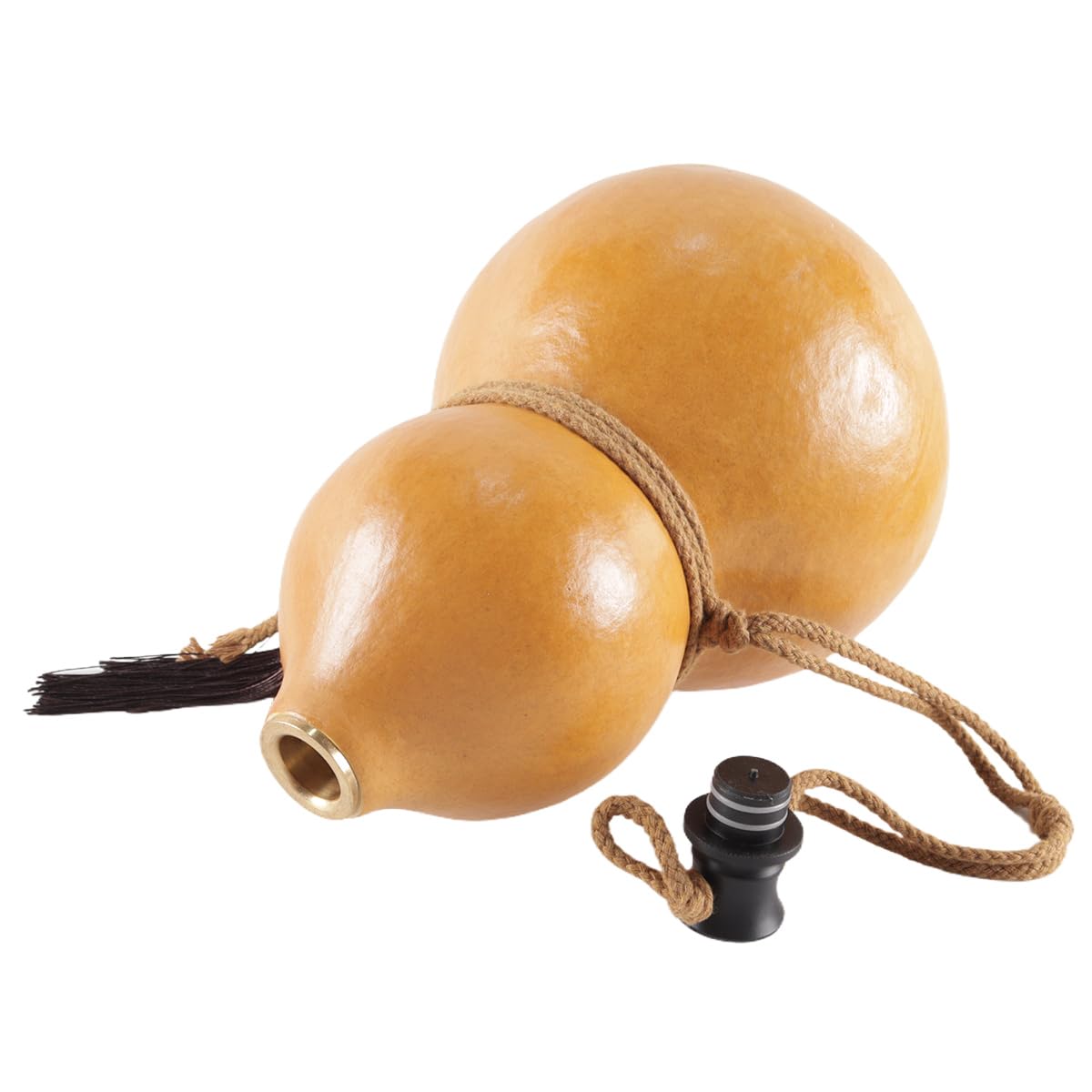 Ausi Vaso de calabaza natural a prueba fugas para acampar, barbacoas, navegar, actividades al aire libre, bebidas frías, portátil, regalo Navidad.