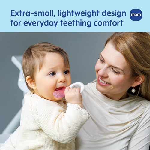 MAM Mini Teething Cooler et clip bleu pour bébé de 2 mois et plus - 4