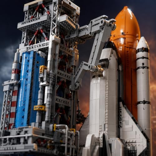 Image of SKY LINE OCEAN Large Space Shuttle Building Block Set with Launch Pad, 4392+ PCS Space Exploration Construction Kit, STEM Engineering Model for Teens & Adults, 5-Year Structural Warranty