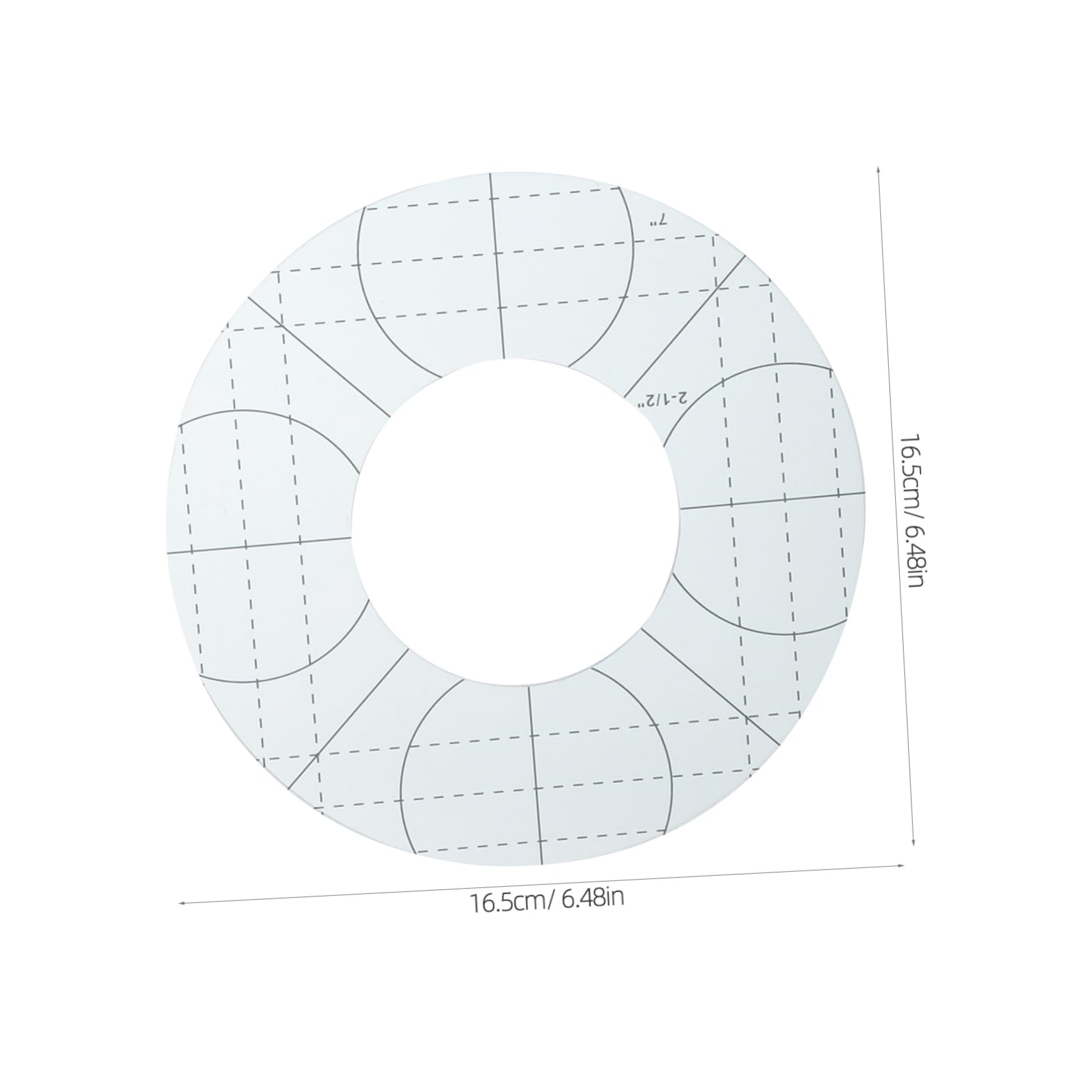 OSALADI Set di 5 Righelli per Patchwork in Acrilico Trasparente, Modelli per Cucito e Progetti Creativi, Strumenti Sicuri e Portatili per Quilting e Lavori Manuali