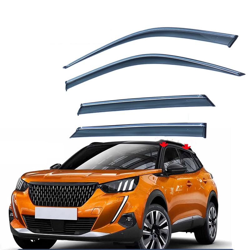 Déflecteurs d'air Peugeot 2008 p24 pour rouler fenêtres ouvertes