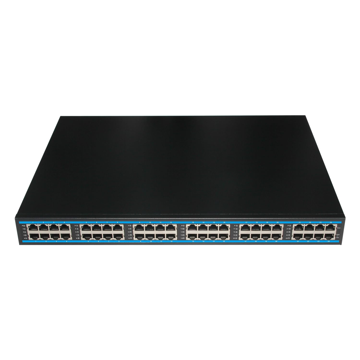 24 Port 802.3at 10G PoE+ Injector, 24 Port 30W PoE+@450W, 1G/2.5G/5G/10Gbps PoE+ Midspan(Model:PE924R-10G-AT-450W)-image-25
