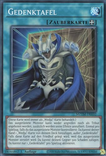 Gedenktafel MZTM-DE032 Super Rare Deutsch Boosterfrisch 1. Auflage - Maze of The Master - mit ReCollectibles-Versandschutz - für Yu-Gi-Oh!
