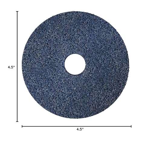 Image of Weiler 59732 Tiger Zirconia Alumina Resin Fiber Sanding & Grinding Disc, 4-1 /2 inch Diameter, 36 Grit, 7 /8 inch Arbor Hole (Pack of 25)