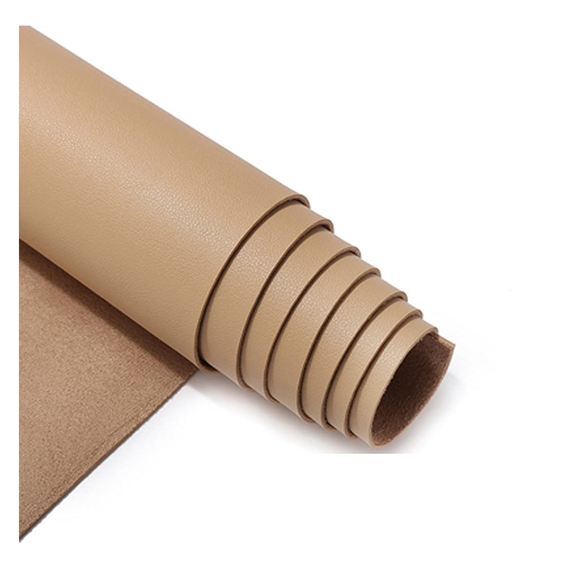 Skóra tkanina wodoodporna PU skóra syntetyczna materiał stretch skóra materiał do majsterkowania winyl skóra tkanina skóra skóra sztuczna wodoodporna tkanina skóra (kolor: Beżowy, rozmiar: 1,38 x 2 m)