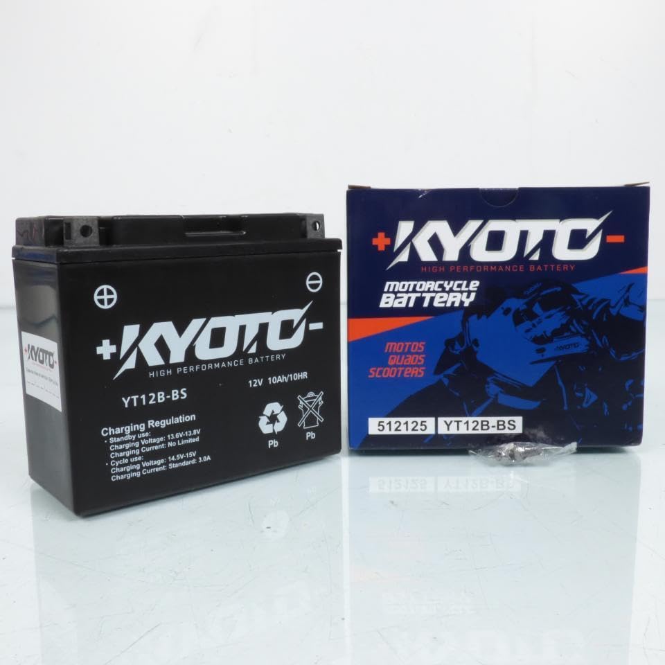 Kyoto - Batteria per moto Yamaha 600 Fz6 Fazer N/S 2004-2007 YT12B-BS SLA / 12V 10Ah