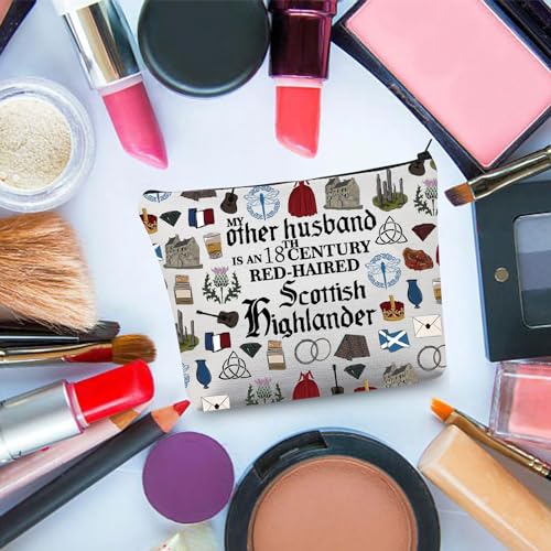 PLITI Outlander Makeup Bag My Other Husband is an 18th Century Red Haired Scottish Highlander Sassenach Gift (Other HusbandU) - Image 4