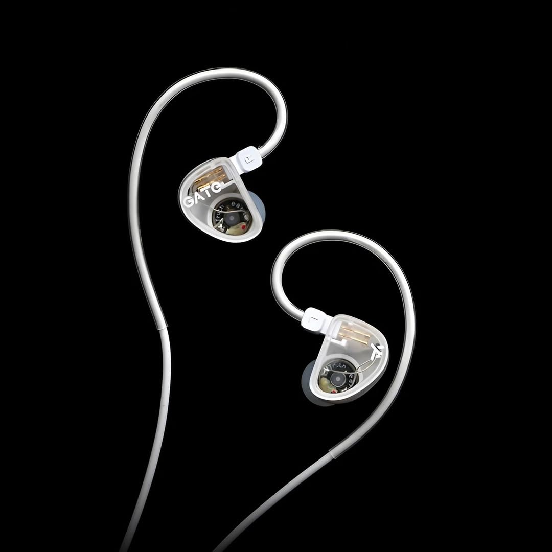 TRUTHEAR Gate In-ear Monitor | White | In Ear/In-Ear Wired Monitor Headphones for Stage, Studio or Audiophile