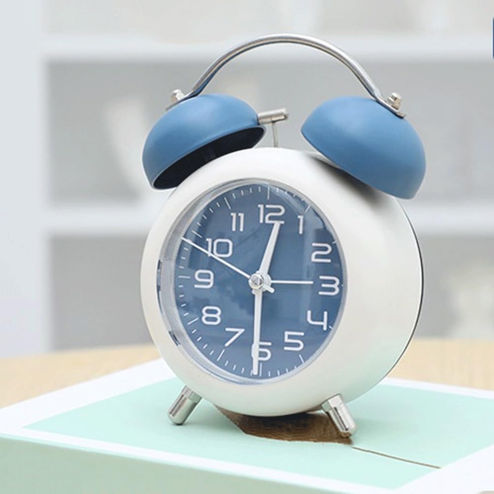 Sveglia da Comodino Sveglia Desktop Orologio Digitale(Blue)