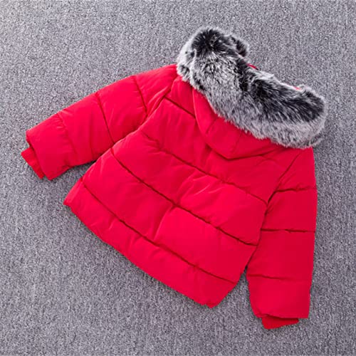 EnJoCho Toddler Baby Girls Boys Winter Coats Thicken Collar Hoodie Down Jacket Windproof Snowsuit4