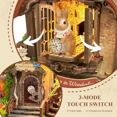 Image of Dreamy Cottage 3D Wooden Puzzle,Miniature House with Moving Rabbit