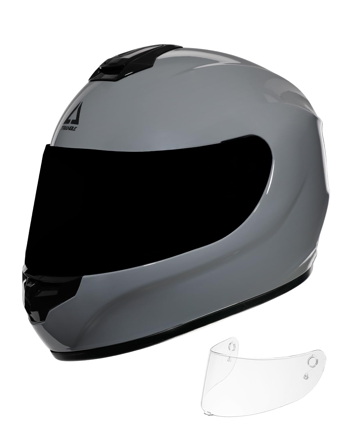 TRIANGLE Motorcycle Helmets Full Face Helmet for Adult Men Women with Tinted and Clear Visor DOT Approved