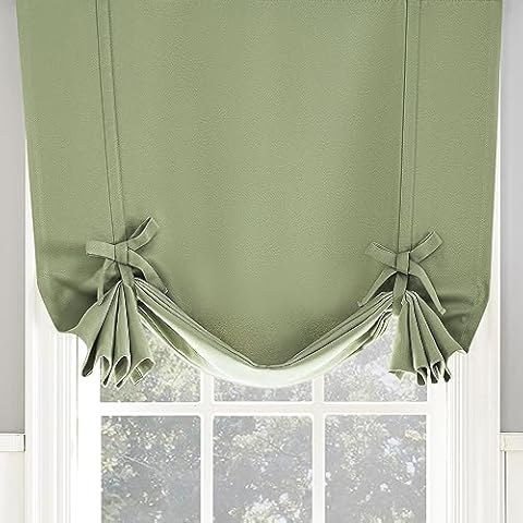 Sun Zero Soho Balloon Shade, 40" x 63", Sage Green Cover