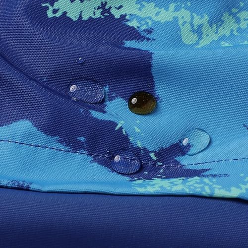 Image of MGEOY Boys Girls Rain Jacket Lightweight Waterproof Hooded Fleece Lined Raincoat Windbreakers for Kids