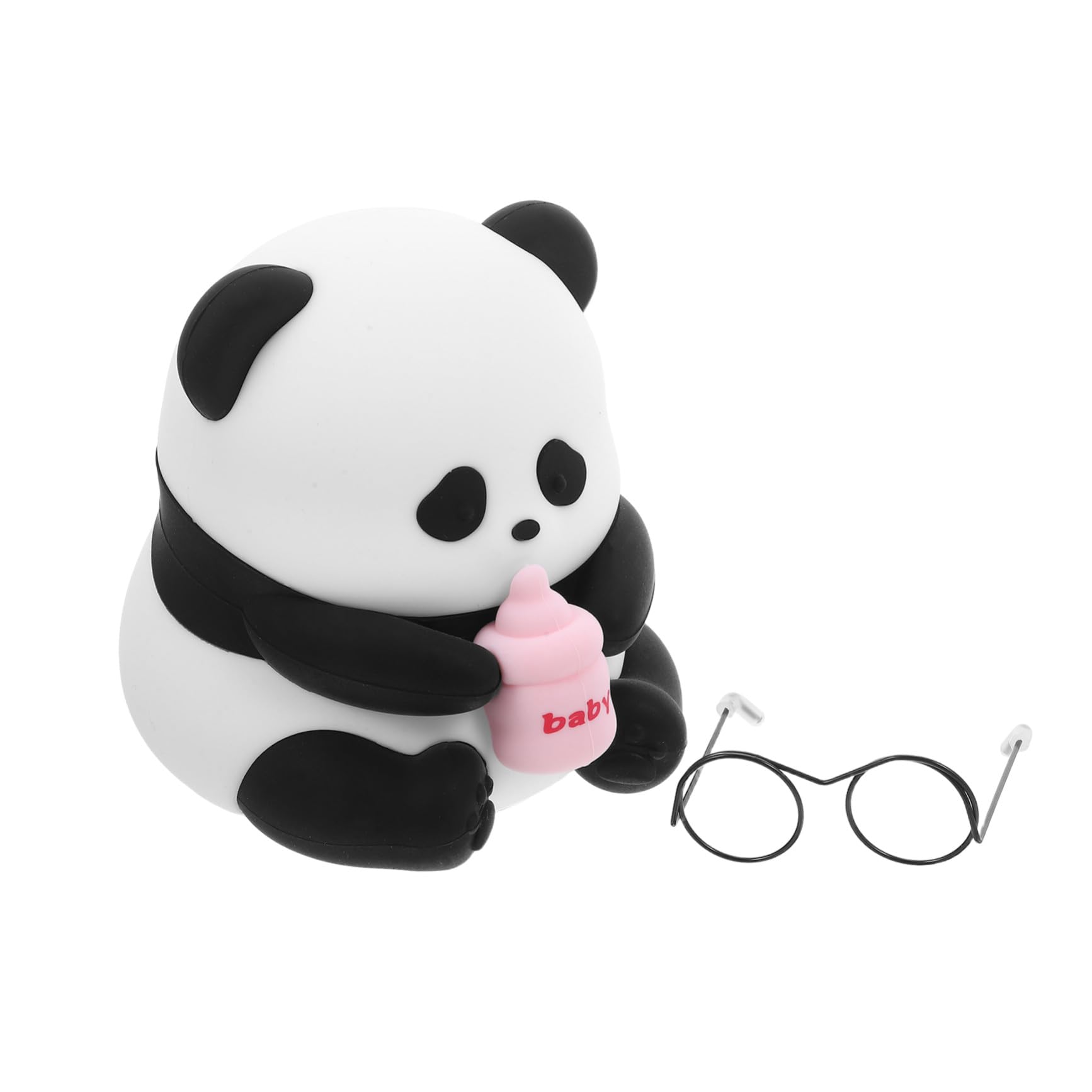 Lámpara de Noche Panda Recargable de Silicona Luz Luz para Dormitorio Infantil Lámpara de Mesa Decorativa
