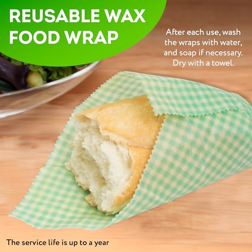 Reusable-Beeswax-Wrap-S-M-L-Pack-of-3-Beeswax-Food-Wraps-Washable-Reusable-Beeswax-Food-Wrap-for-Sandwiches-Dough-Covering-Organic-Beeswax-Wraps-for-Food-Reusable-Sandwich-Wrap
