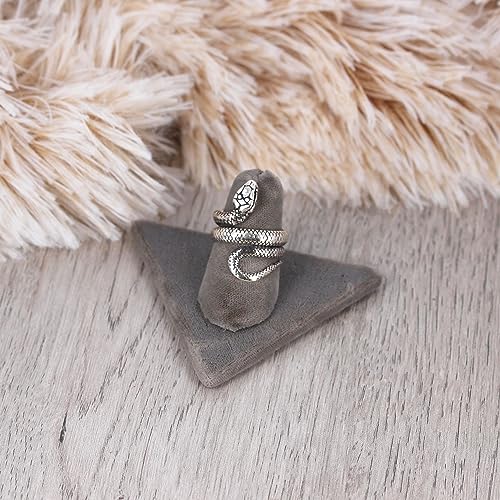 Silver Snake Ring, Sterling Silver, Wrap Around Ring, Gothic Jewelry, Snake Jewelry, Animal Jewelry, Alternative Fashion, Serpent Ring2