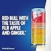 Red Bull Sugar-Free Fuji Apple and Ginger Winter Edition Energy Drink, with 80mg Caffeine plus Taurine & B Vitamins, 8.4 Fl Oz, Pack of 24 Cans