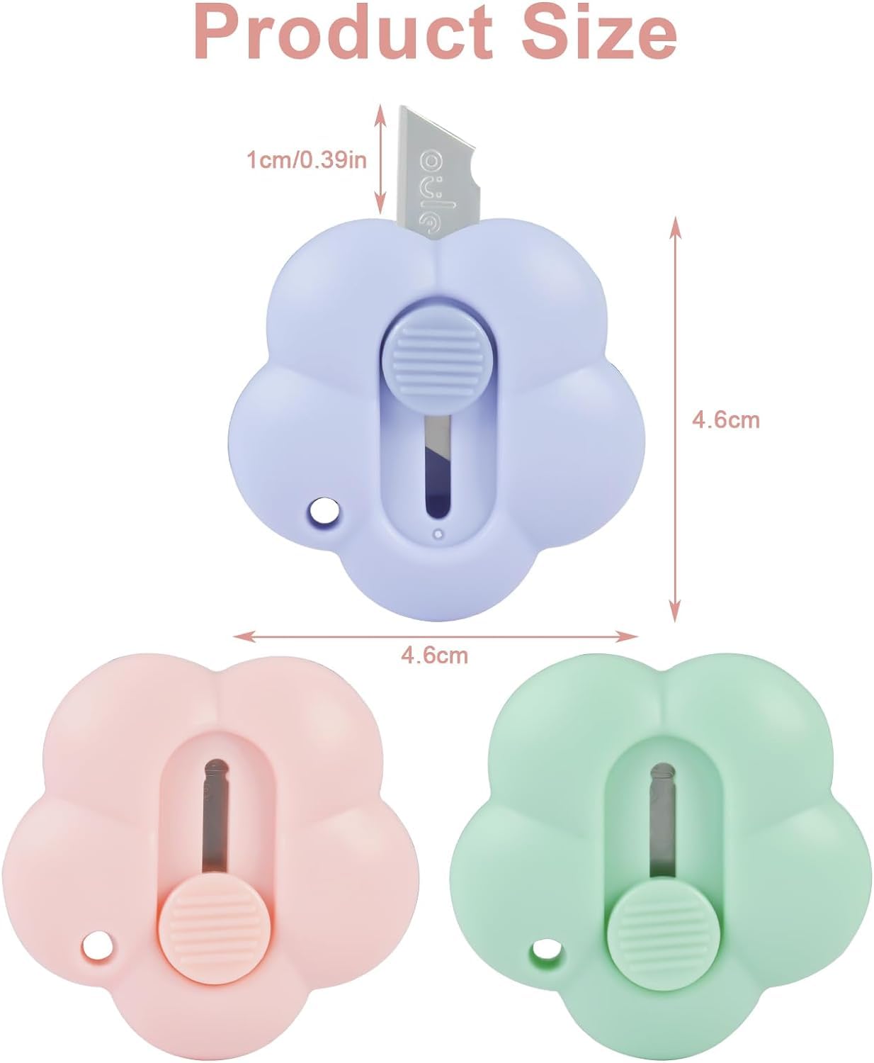 1 PIÈCES En Plastique Blanc Ouvre-lettre Mini Papier Tranchant Courrier