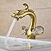 Miscelatore Lavabo Rubinetto Miscelatore Lavabo Drago Cinese Miscelatore Lavandino Miscelatore Monocomando Miscelatore Acqua Fredda E Calda - Oro
