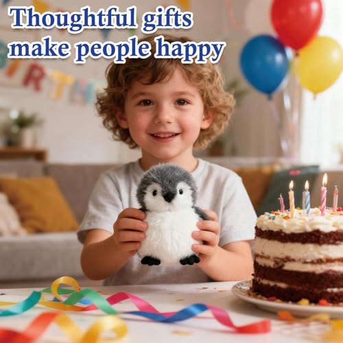 JcvPot Pinguin Kuscheltier, Weiches Stofftier Für Kinder Und Babys, Kuscheltier Pinguin Plüschtier 20 cm, Plüschtier Pinguins Geschenk, Ideal Als Erster Spielbegleiter Und Dekoration