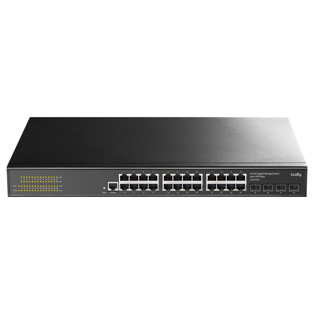Cudy Cudy GS2024S2 switch di rete Gestito L2/L3 Gigabit Ethernet (10/100/1000) 1U Nero