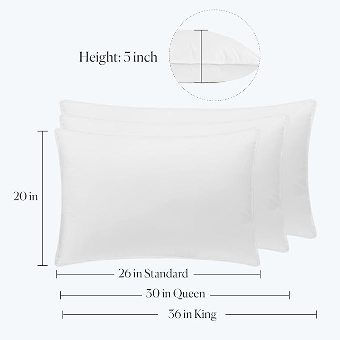 Almohada Relleno Seda Tamaño Estándar miniatura 2