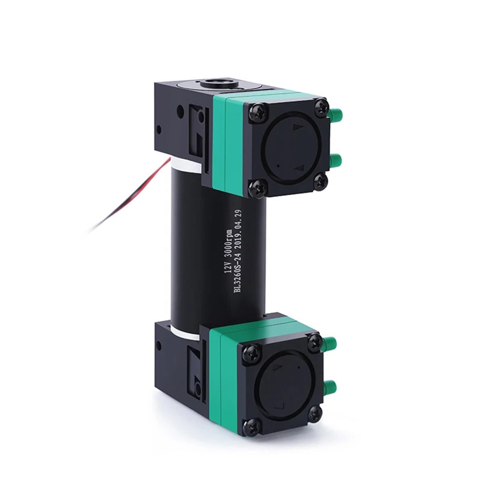 L08BL1250-2 1,7 L/min Flüssigkeitsdurchfluss 4 L/min Gasdurchfluss Flüssiggas Universalpumpe DC Bürstenlose Doppelkopf-Membran-Vakuumpumpe 1St