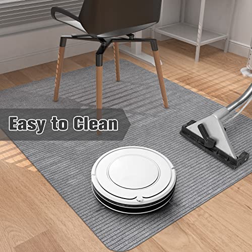 Image of Placoot Desk Chair Mat for Hardwood Floor & Tile 55 inchx35 inch Office Chair Mat for Rolling Chairs Large Anti-Slip-Recyclable Material Computer Rug for Office