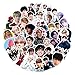 50PCS BTS Stickers,Korean Idol Team Style Stickers for Water Bottles,Waterproof Vinyl Decal for Teen Girl Adult Laptop Skateboard Phone Case Guitar Travel Case Bike Notebook