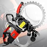 LBJDJYB BetonringsäGe Betonschneider Beton-Ringsäge, Elektrische Betonsäge 12000W Betonsäge Ringsäge, Toroidale Betonsäge Max. Schnitttiefe 300mm Für Ziegelgranit, Gebürstet 2blade