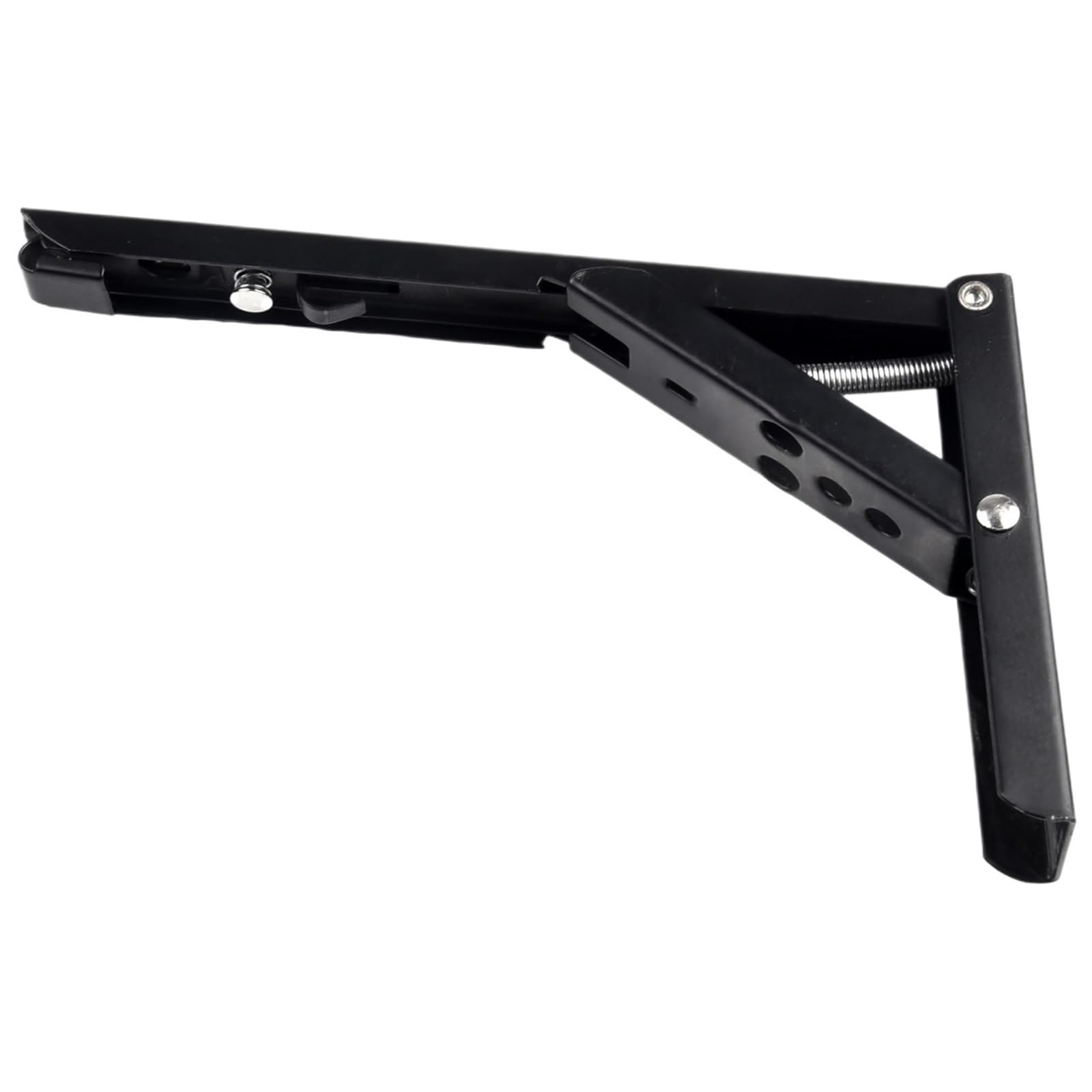 Soporte de ángulo plegado triangular ajustable for montar en la pared, soporte estante for mesa banco, Hardware pesado for muebles, 2 uds Para Montaje(14inch)