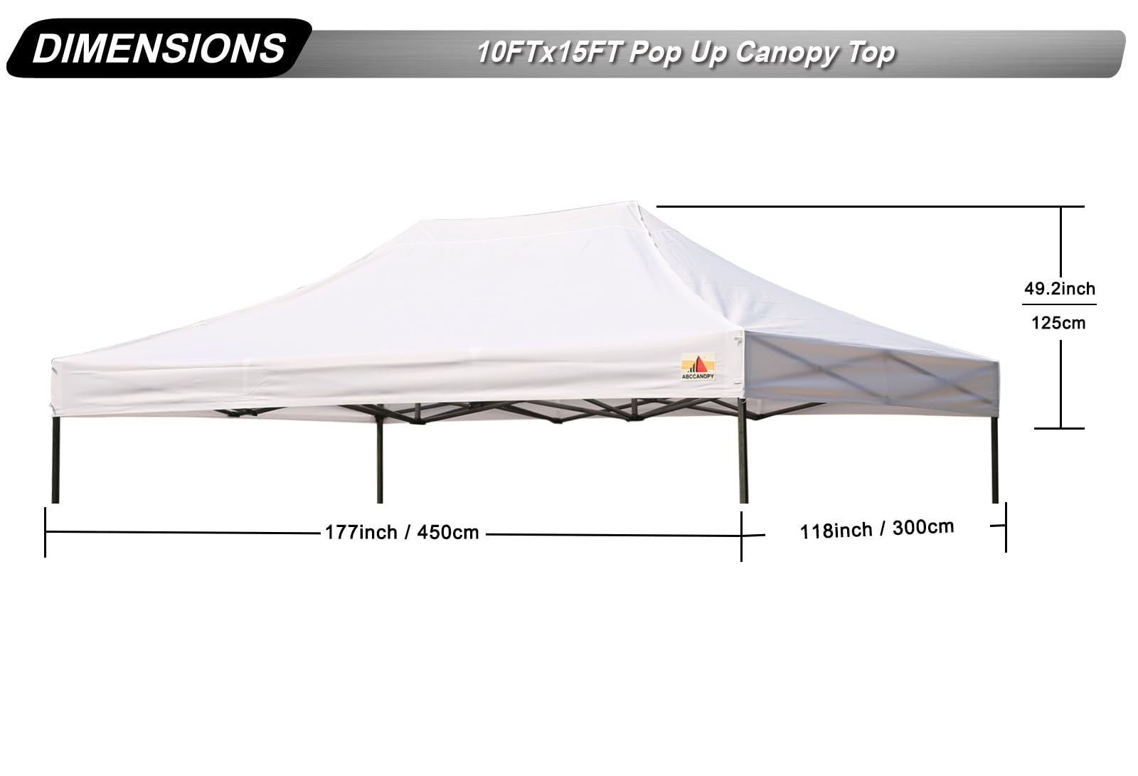 ABCCANOPY Replacement Canopy Top for Pop Up Canopy Tent