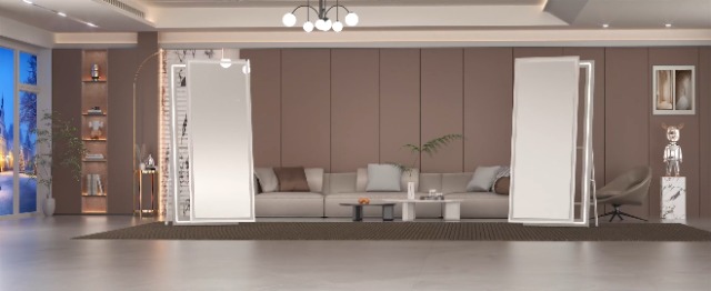 Hasipu Full Length Mirror with Lights, 180x80cm LED Lighted Floor Standing Mirror 3 Color Lighting, Full Body Dressing Hanging Mounted Mirrors, Dimmable, Tempered Glass, Safe to Use