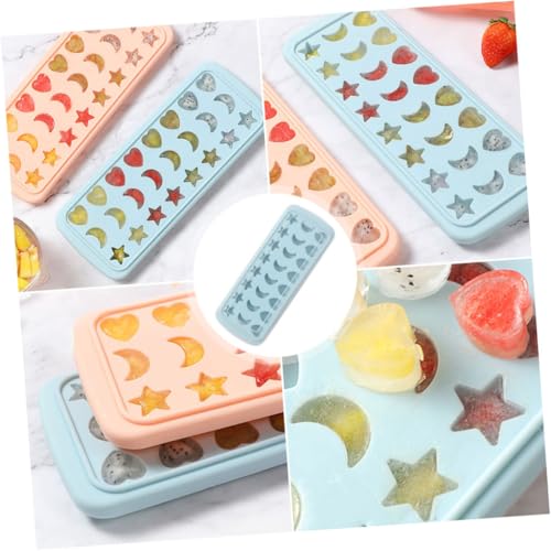 Molde para cubitos de hielo Star Moon Heart Garneck silicona miniatura 6