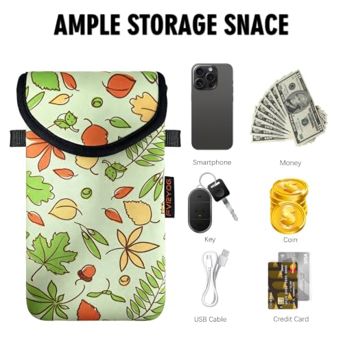 Image of Neoprene Phone Sleeve Pouch Case Bag for Men Women w /Crossbody Strap /Neck Lanyard for iPhone 17 /16 /15 /14 Pro Max, Samsung S25,Pixel 10