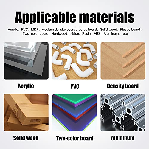 Huhao Spiral 60 Degree V Groove Engraving Tool Flat Bottom Cnc Router Bits 1/8 Inch Shank For Aluminum Mdf Hard Wood Copper 5Pcs #TOP2