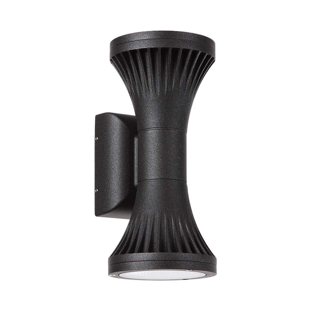 Lampe murale extérieure double tête étanche et anti-rouille pour un éclairage haut et bas