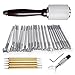 Produktbild LQKYWNA 27 PCS DIY Lederhandarbeitsprodukte Werkzeug Kits Druck Stamping Kit Werkzeuge 20 Muster Schieben Pens für Anfänger Geübt