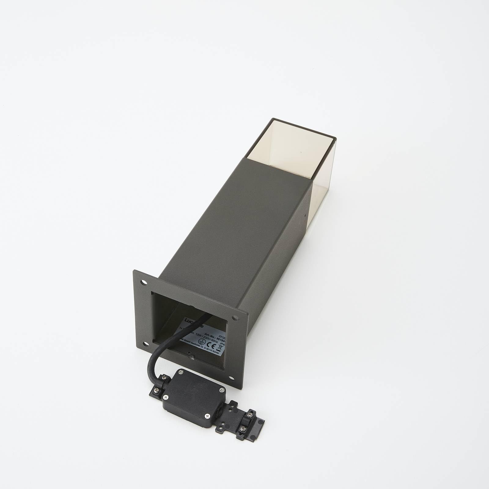 Lucande Lámpara para exterior Keke (Moderno) en Negro hecho de Aluminio (1 llama, E27) iluminación senderos baliza farola